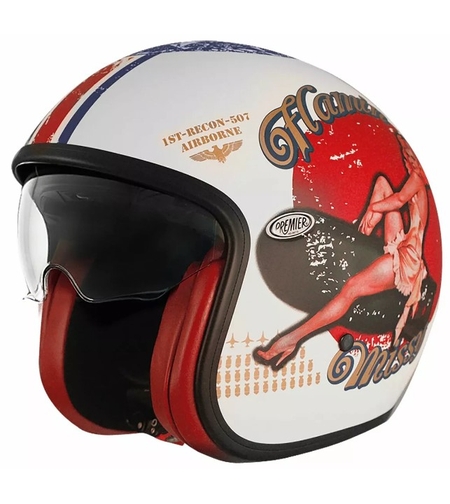 Скутерова каска Premier Vintage Pin Up 8BM