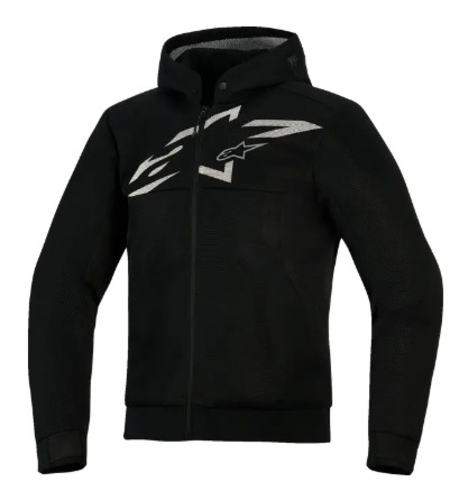 Мото суитшърт ALPINESTARS HOODIE CHROME SUPERAIR BLACK/GRAY/WH