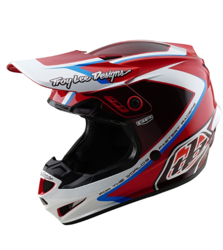 Детска мотокрос каска TROY LEE DESIGNS GP Shutter - Red/White