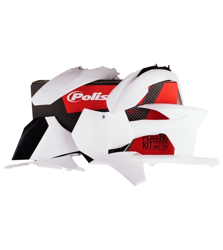 Пластмасов MX Replica кит POLISPORT за KTM 85 SX 2018-21 White