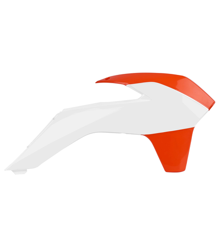 Пластмасови капаци за радиатор Polisport КТМ SX / SX-F / EXC / EXC-F / XC / XC-F KTM White/Orange OEM Color