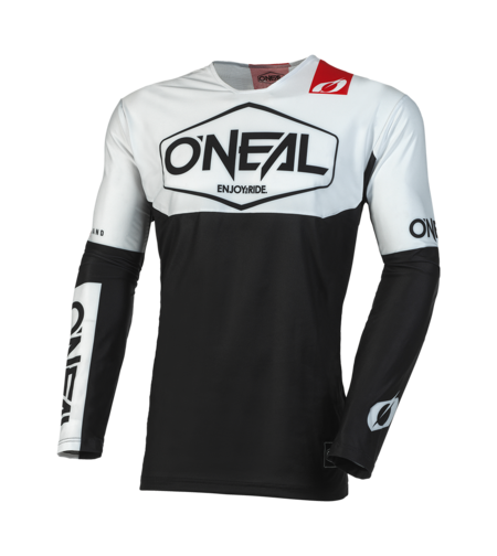 Детска мотокрос блуза O'NEAL MAYHEM HEXX V.23 BLACK/WHITE