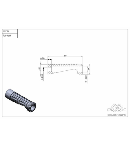 Мото степенки GILLES FOOTREST KIT RACE BK \\