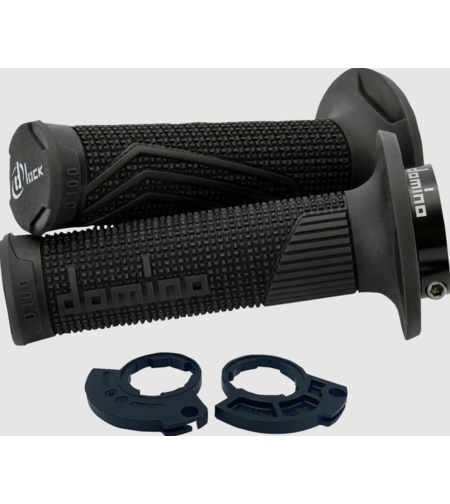 Ръкохватки DOMINO D100 LOCK ON GRIPS 1 CABLE BLACK