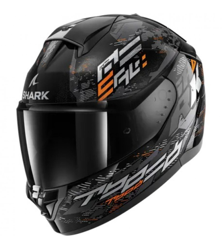 Каска SHARK RIDILL 2 MOLOKAI GLOSS BLACK/GRAY/ORANGE