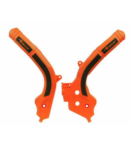 Протектор рама RACETECH Bi-material Frame Guard Orange/Black KTM EXC-F 17-19 / SX-F 16-18