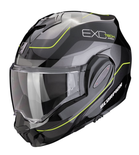 Модуларна каска SCORPION Exo-Tech Evo Pro Commuta black/yellow
