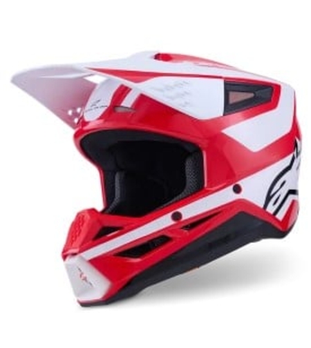 Мотокрос каска ALPINESTARS SM3 HEAT RED/WH/BLK