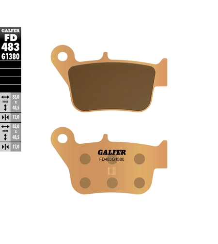 Задни мото накладки Galfer SINTERED SCOOTER FD483G1380