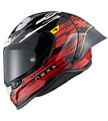 Каска NEXX X.R3R X.R3R GLITCH RACER RED WHITE