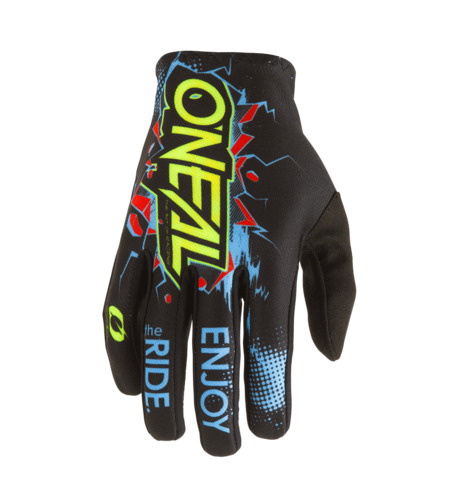 Детски мотокрос ръкавици O'NEAL MATRIX VILLAIN BLACK