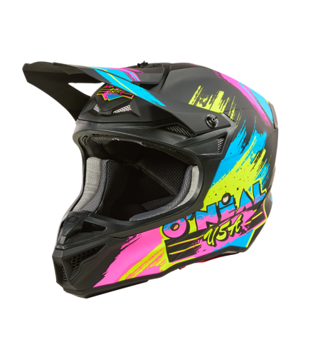 Мотокрос каска 5SERIES POLYACRYLITE RESEDA BLACK/NEON V.26