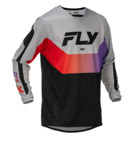 Мотокрос блуза FLY RACING Kinetic - Grey/Red/Purple/Black