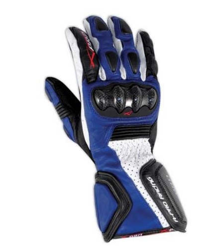Мото ръкавици A-PRO TILT CARBON BLUE