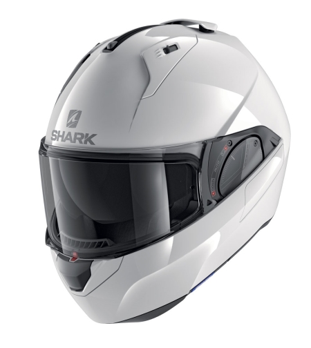 Каска за мотор SHARK EVO-ES BLANK WHITE AZUR