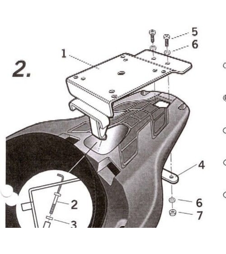 Монтажен комплект за куфари SHAD H0SW17ST