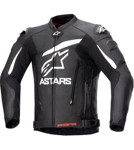 Кожено яке ALPINESTARS GP PLUS R V4 BLACK/WHITE