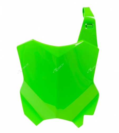 Табела за номер RACETECH Front Number Plate Neon Green Kawasaki KXF 250 17-21 / 450 16-23