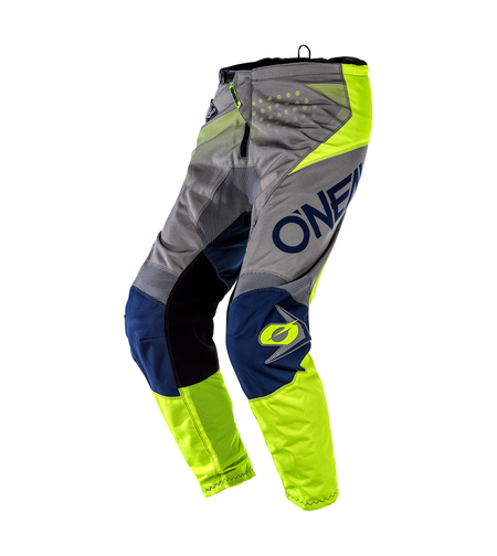 Мотокрос брич O’NEAL ELEMENT FACTOR GRAY/BLUE/NEON YELLOW