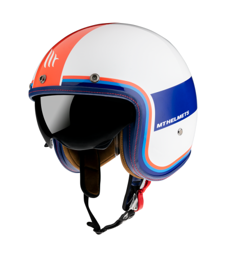 Каска за скутер MT LE MANS 2 TANT GLOSS BLUE/RED