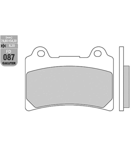 Предни/Задни мото накладки Galfer SEMI METAL FD087G1054