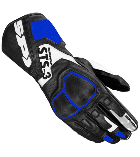 Кожени мото ръкавици SPIDI STS-3 Black/Blue
