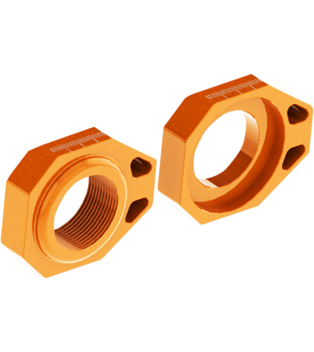 Блок втулка за задна ос SCAR Axle Blocks KTM SX 125/250 13-22 / SXF 250/350/450 13-22 ORANGE