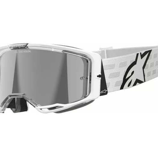 Мотокрос очила ALPINESTARS VISION 8 CORP WHT MIRROR-SILVER