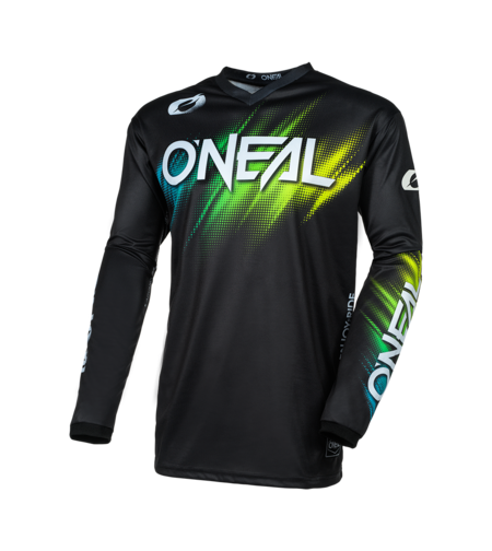 Мотокрос блуза O`NEAL ELEMENT VOLTAGE BLACK/GREEN
