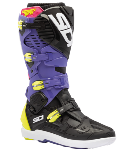 Мотокрос ботуши SIDI CROSSFIRE 3 SRS BLACK VIOLET/FLUO