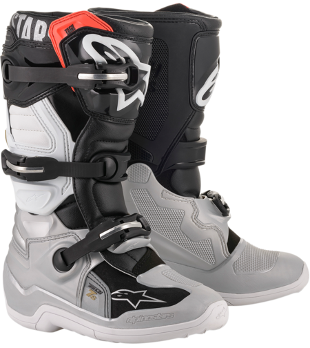 Детски мотокрос ботуши ALPINESTARS Tech 7S BLACK/SILVER/WHITE