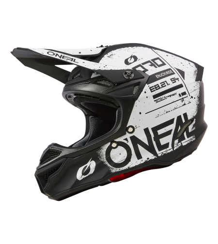 Мотокрос каска O'NEAL 5SERIES SCARZ BLACK/WHITE V.24