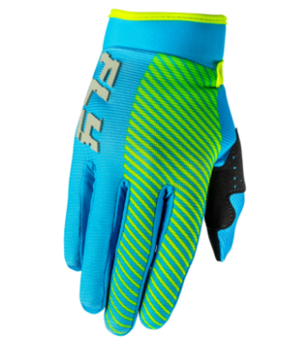 Детски мотокрос ръкавици FLY RACING F-16 - Blue/Hi-Vis