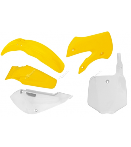 Комплект пластмаси RACETECH Plastic Kit OEM Color Yellow/White Suzuki RM65 03-05