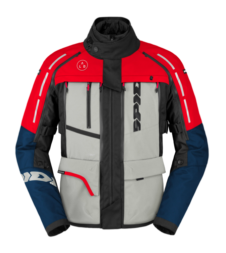 Mъжко текстилно мото яке SPIDI 4 SEASON V3 BLUE/ICE/RED