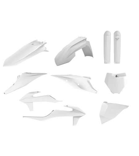 Пълен пластмасов MX Replica кит POLISPORT за KTM SX/ SX-F/ XC/ XC-F - 2019-21 White BD