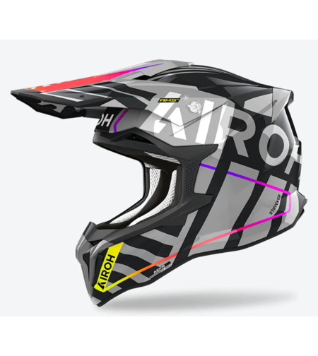 Мотокрос каска AIROH STRYCKER BRAVE GRAY GLOSS