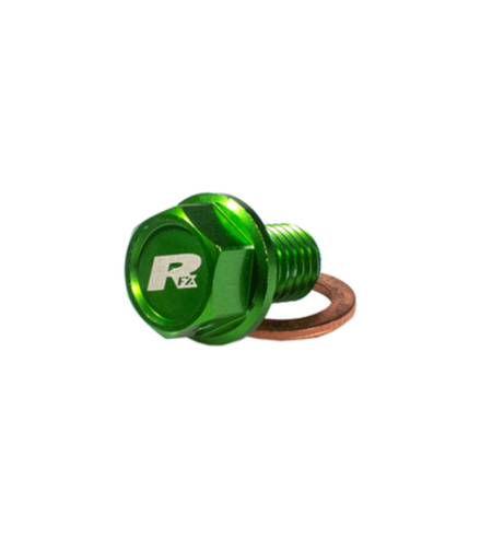 Пробка за масло RFX Pro Magnetic Drain Bolt (Green) [M10 x 22mm x 1.5] - Kawasaki KXF450/450R