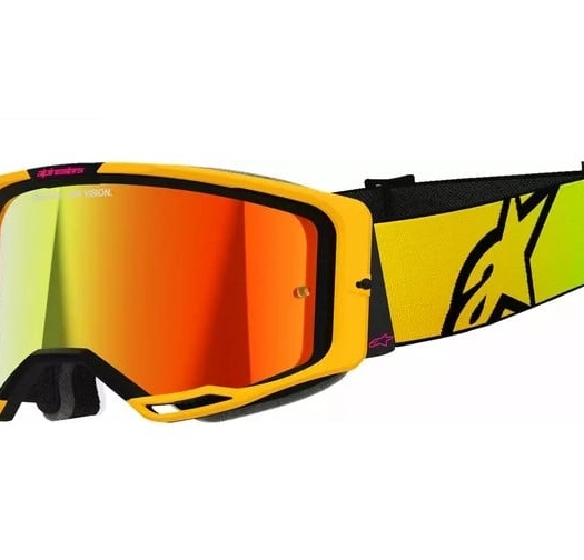 Мотокрос очила ALPINESTARS VISION 8 CORP YLW/PINK MIRROR-RED