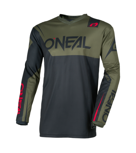 Мотокрос блуза O`NEAL ELEMENT RACEWEAR BLACK/OLIVE V.26