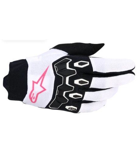 Дамски мотокрос ръкавици ALPINESTARS FULL BORE V2 WHITE/PINK/BLACK