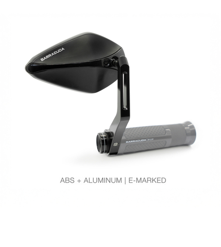 Огледала за мотор BARRACUDA X-VERSION RETROBAR END BLACK (PAIR)