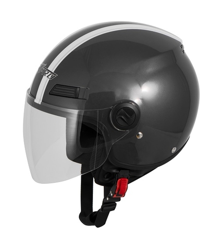 Каска за скутер A-PRO FEVER DARK GRAY