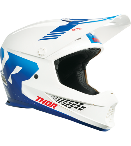 Мотокрос каска THOR SECTOR 2 CARVE WHITE/BLUE