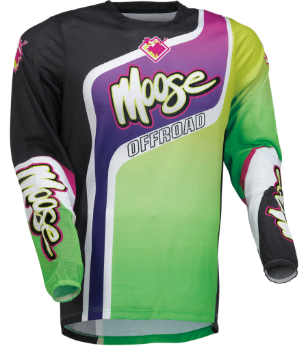 Мотокрос блуза MOOSE RACING SAHARA PURPLE/GREEN