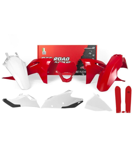 Комплект пластмаси RACETECH Plastic Kit - Red/White Gas Gas EC/EC-F 21-23