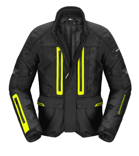 Текстилно мото яке SPIDI TRAVELER 3 EVO BLACK/YELLOW FLUO