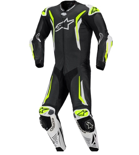 Кожен екип ALPINESTARS GP TECH V5 FLUO BLACK/WHITE/FLUO YELLOW
