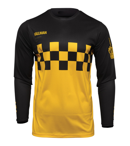 Мотокрос джърси THOR HALLMAN DIFFER CHEQ YELLOW/BLACK