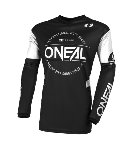 Мотокрос блуза O'NEAL ELEMENT BRAND V.23 BLACK/WHITE